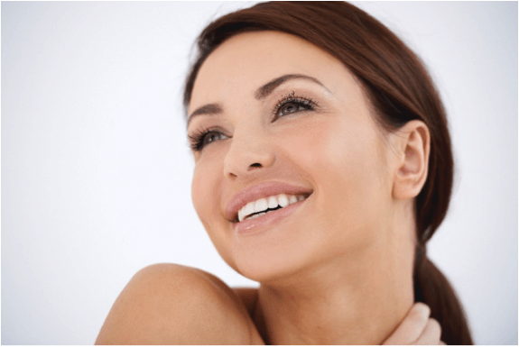 A woman with anti-ageing treatment in Inverness