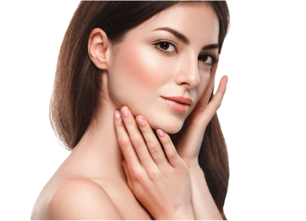 Woman's skin after anti-ageing treatment in Inverness