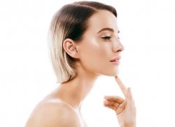 Woman's skin after anti-ageing treatment in Inverness