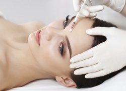 Woman during anti-ageing treatment in Inverness