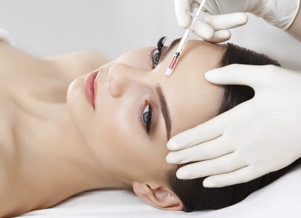 Woman during anti-ageing treatment in Inverness
