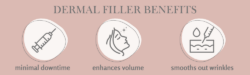 benefits of dermal fillers infographic
